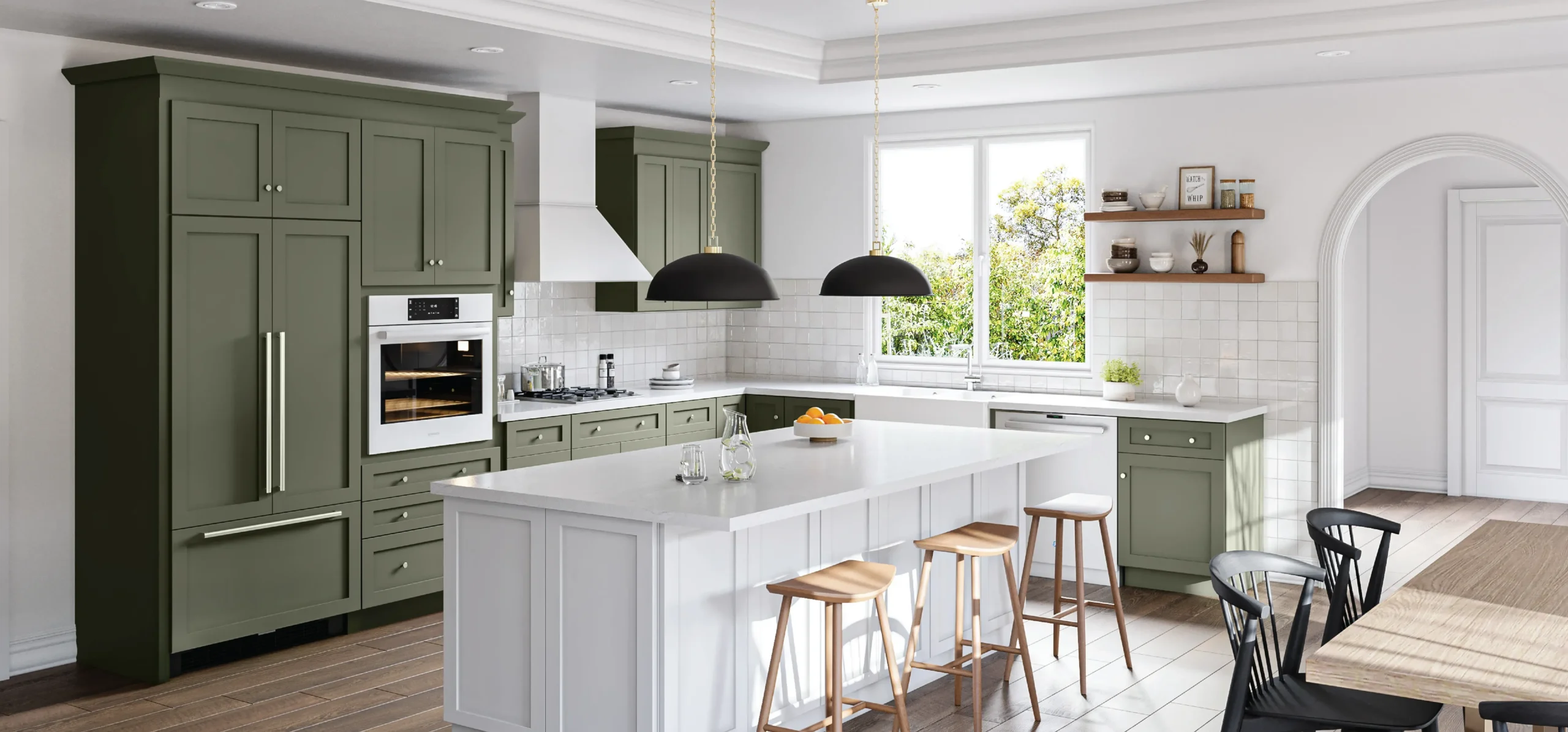 How Long Does it Typically Take to Remodel a Kitchen? 26 Allure-Galaxy-Forest-Green-3D-kitchen-design-consultation