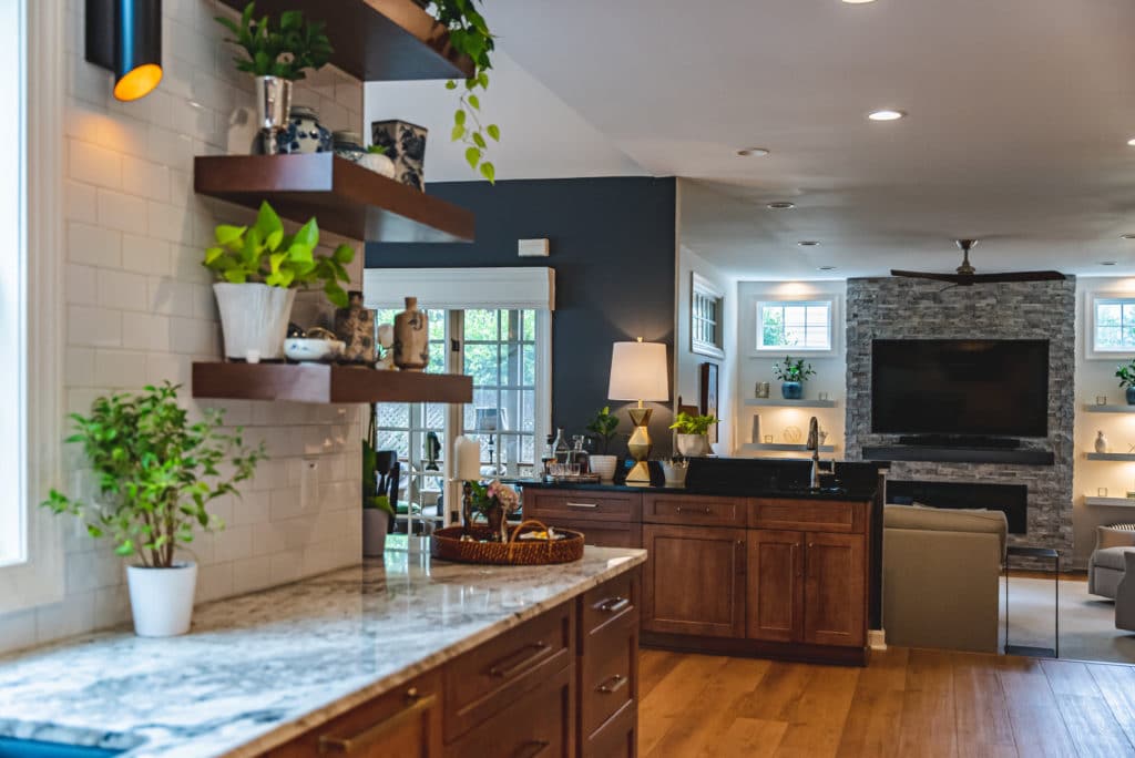 Steps To Take When Preparing For A Kitchen Remodel 30 Stylish kitchen design with central island and fireplace