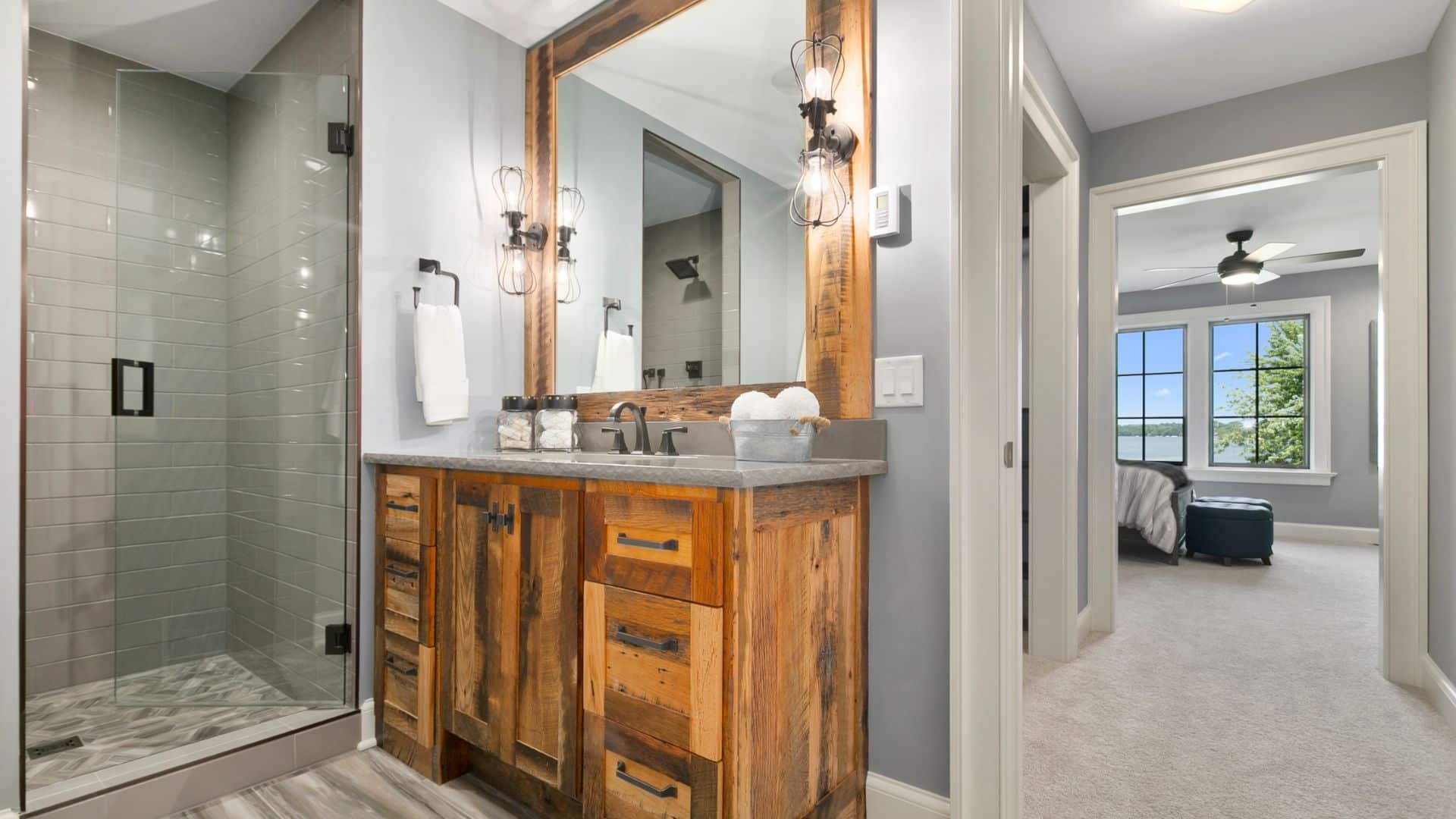 Vessel Sink Atop A Petite Vanity