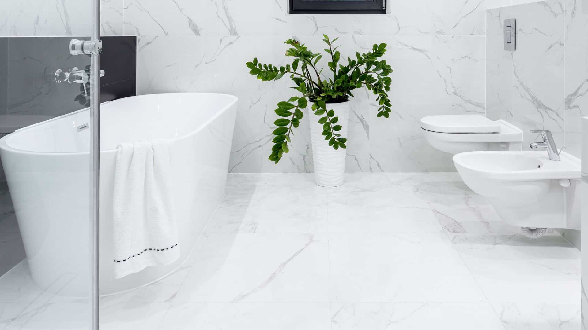 White Marble Tile Flooring