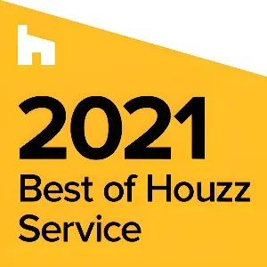 2021 Best of Houzz Service award badge for USA Cabinet Store.
