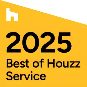 2025 Best of Houzz Service award badge for USA Cabinet Store.