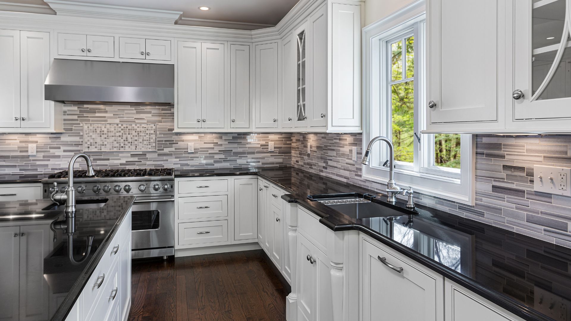Tiled Accent Walls Kitchen Remodeling Designs