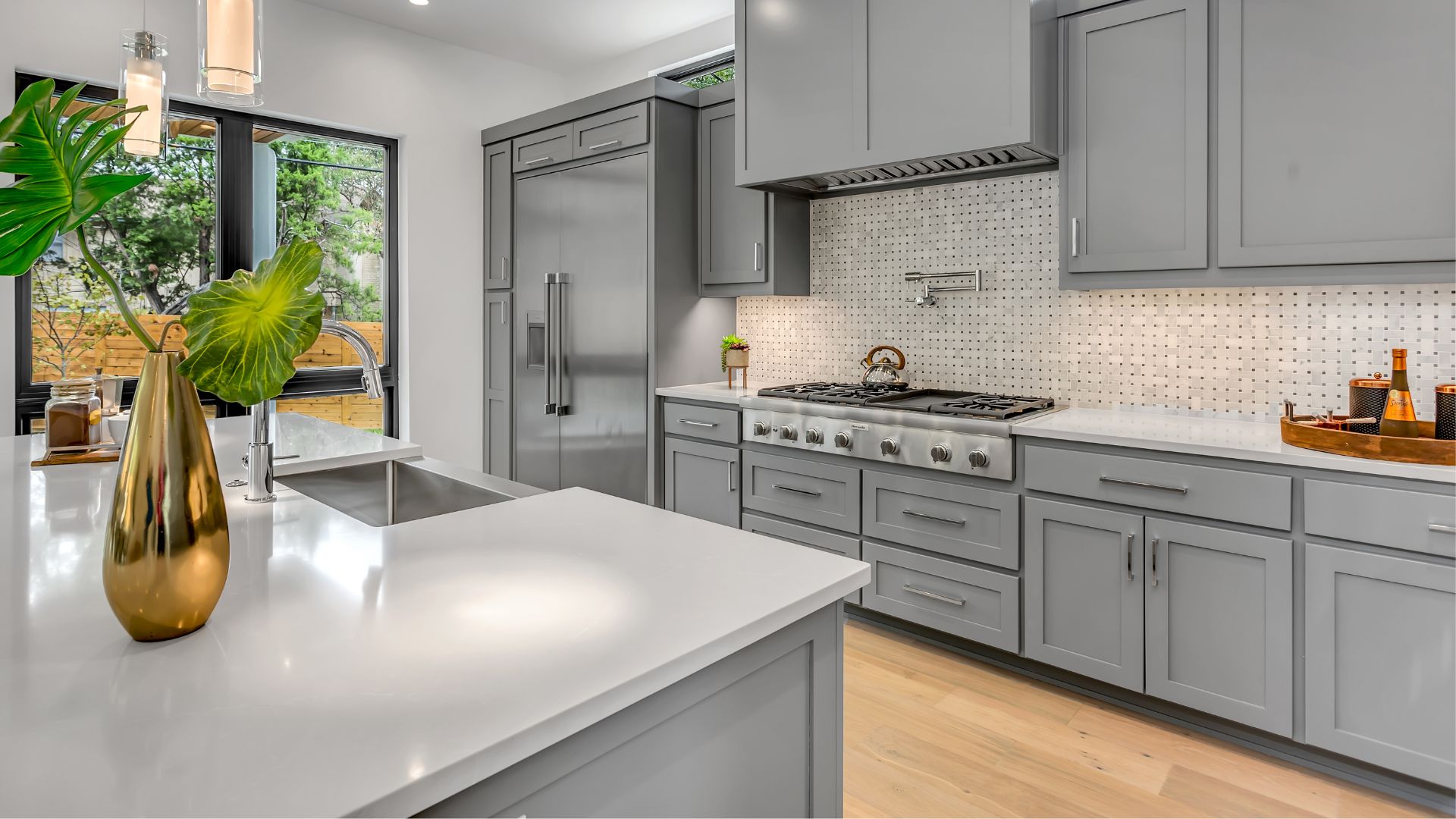 Cabinetry 4 gray kitchen cabinets