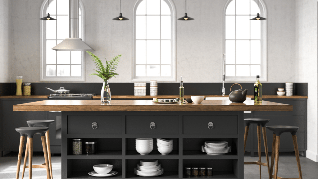 Kitchen Cabinet Ideas for a Classic and Modern Look 10 VERTICAL STORAGE WITH INDUSTRIAL EDGE
