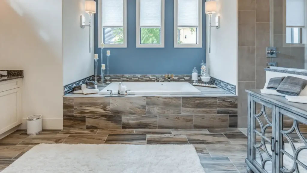 21 Bathroom Remodeling Ideas to Transform Your Space in 2025 9 colorful bathroom with blue tiles