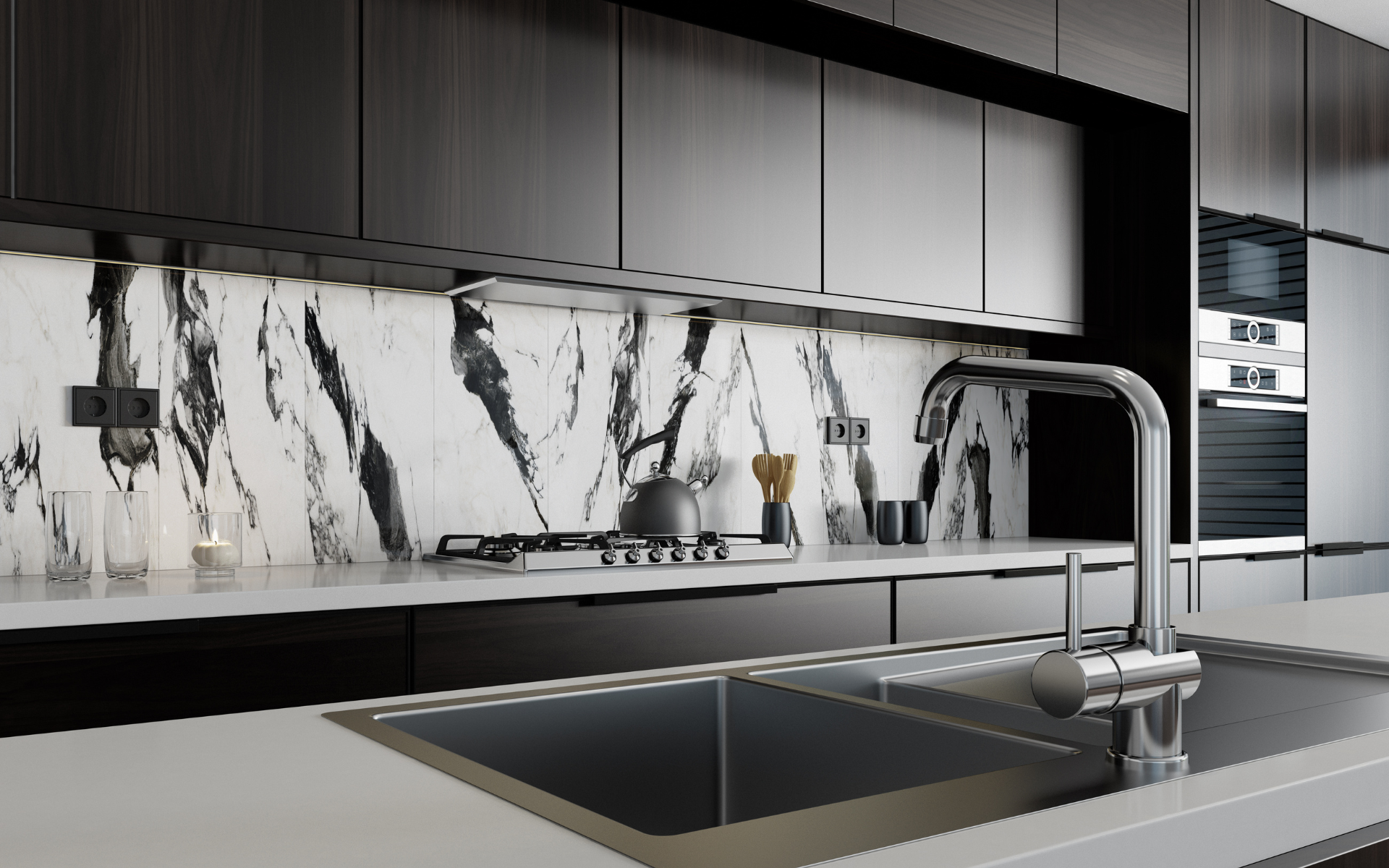 4. Install Modern Backsplashes