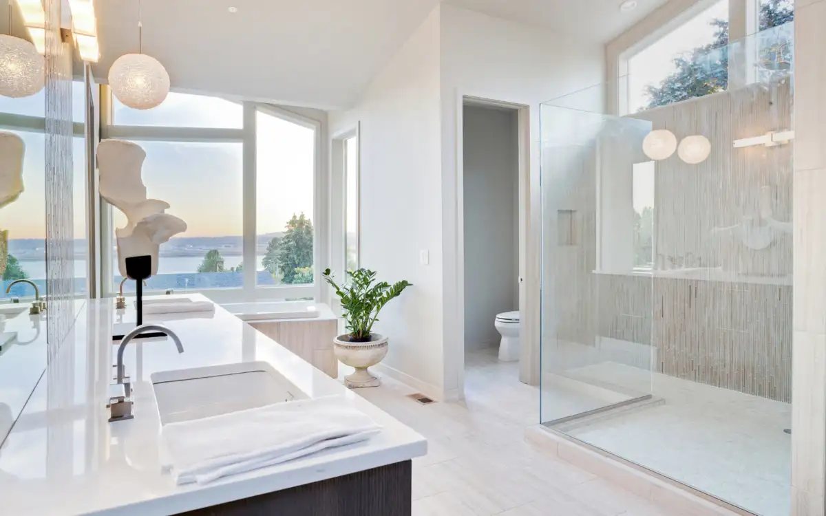 Bathroom Remodeling Trends In Virginia Beach For 2025 1 white bathroom effected by bathroom remodeling trends in Virginia Beach