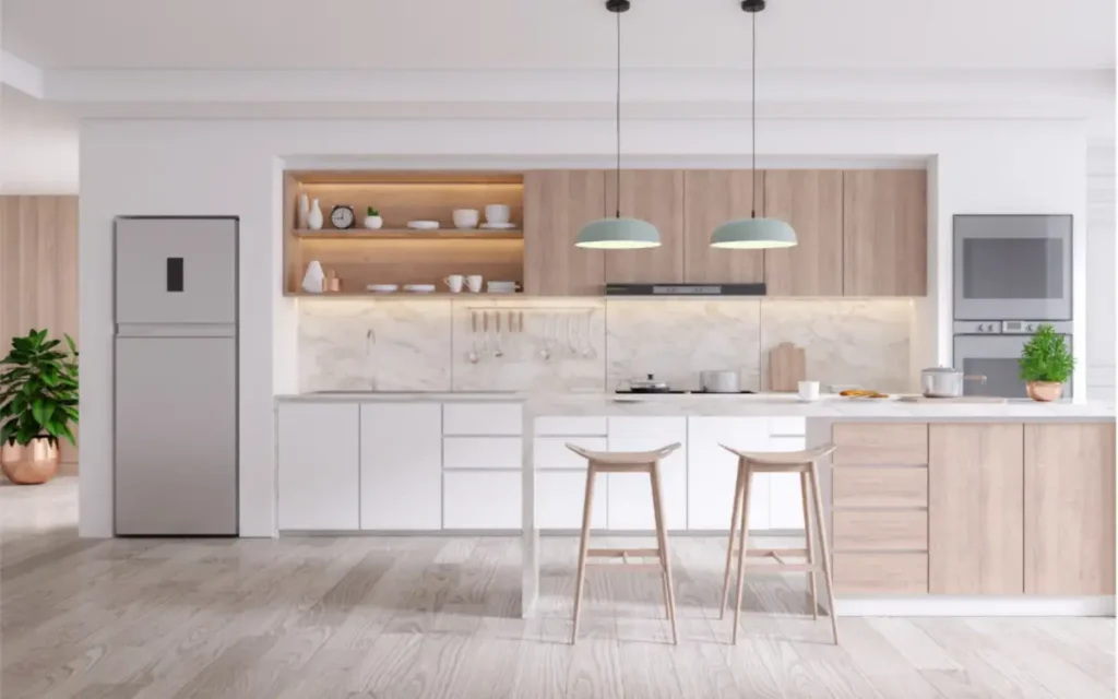modern kitchen white backsplashes