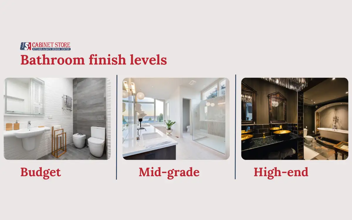 image shows bathroom finish and material quality in Houston
