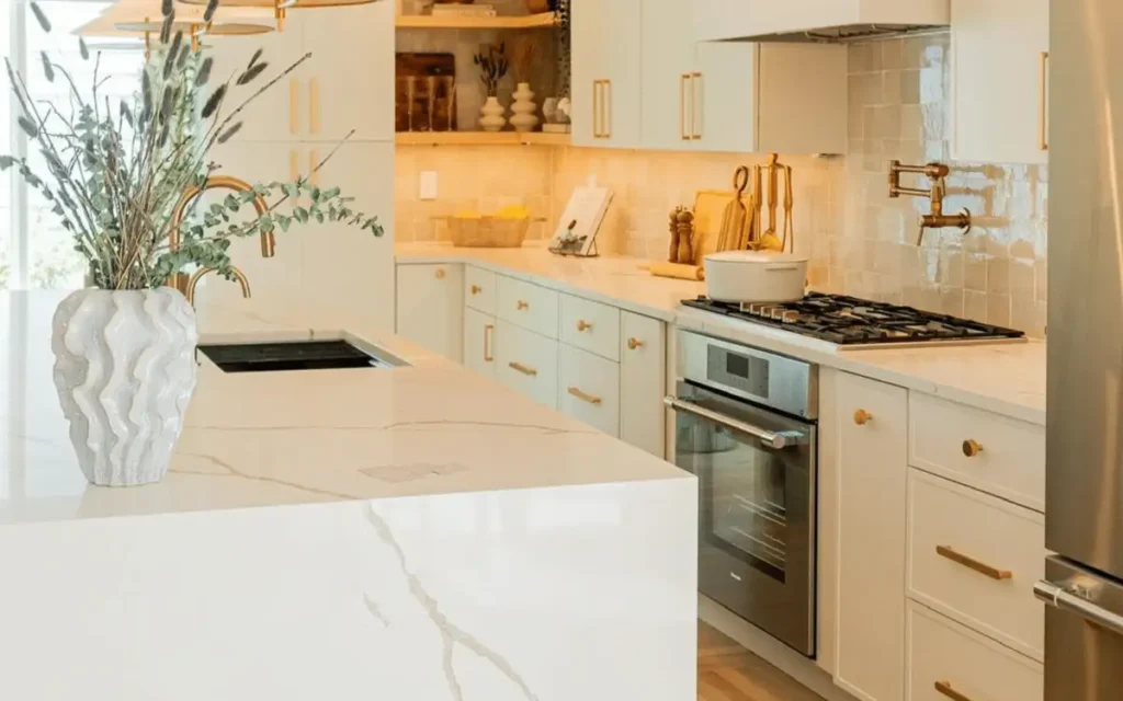 Sunny Vibrance kitchen color With Golds and Yellows