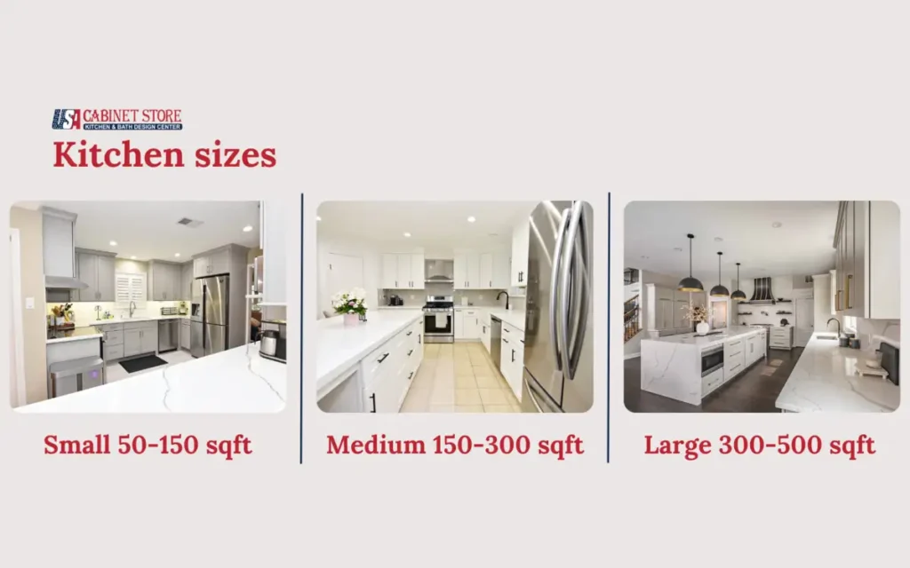 kitchen size chart