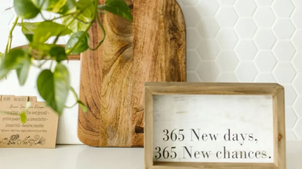 Kitchen Backsplash With Plants