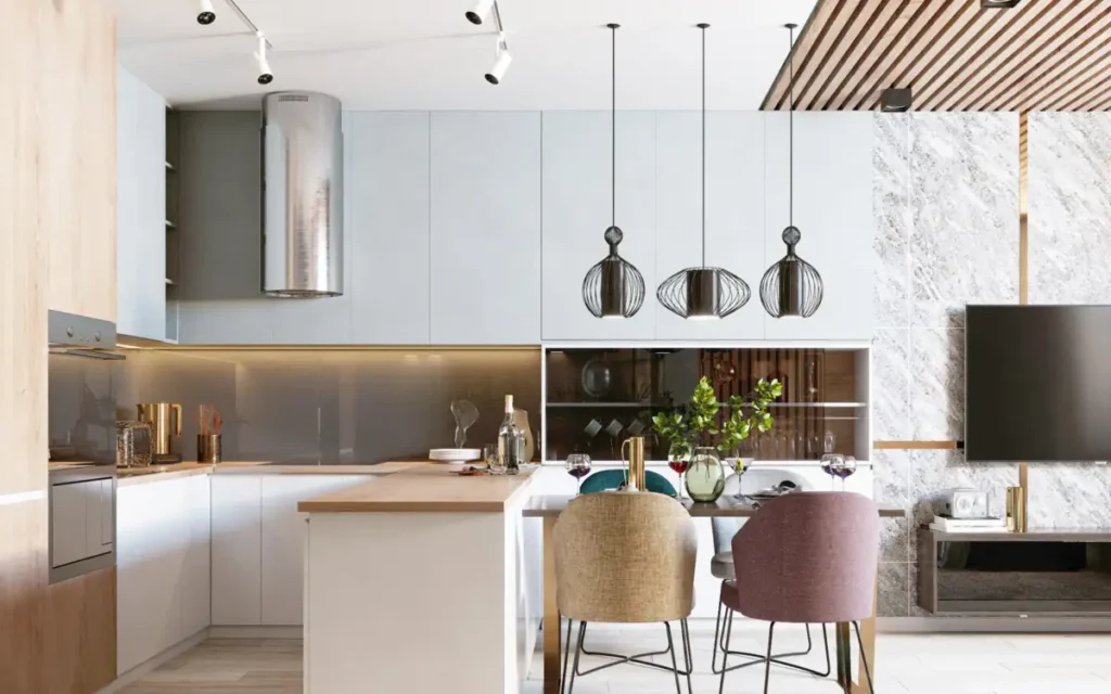 white cabinet used in kitchen