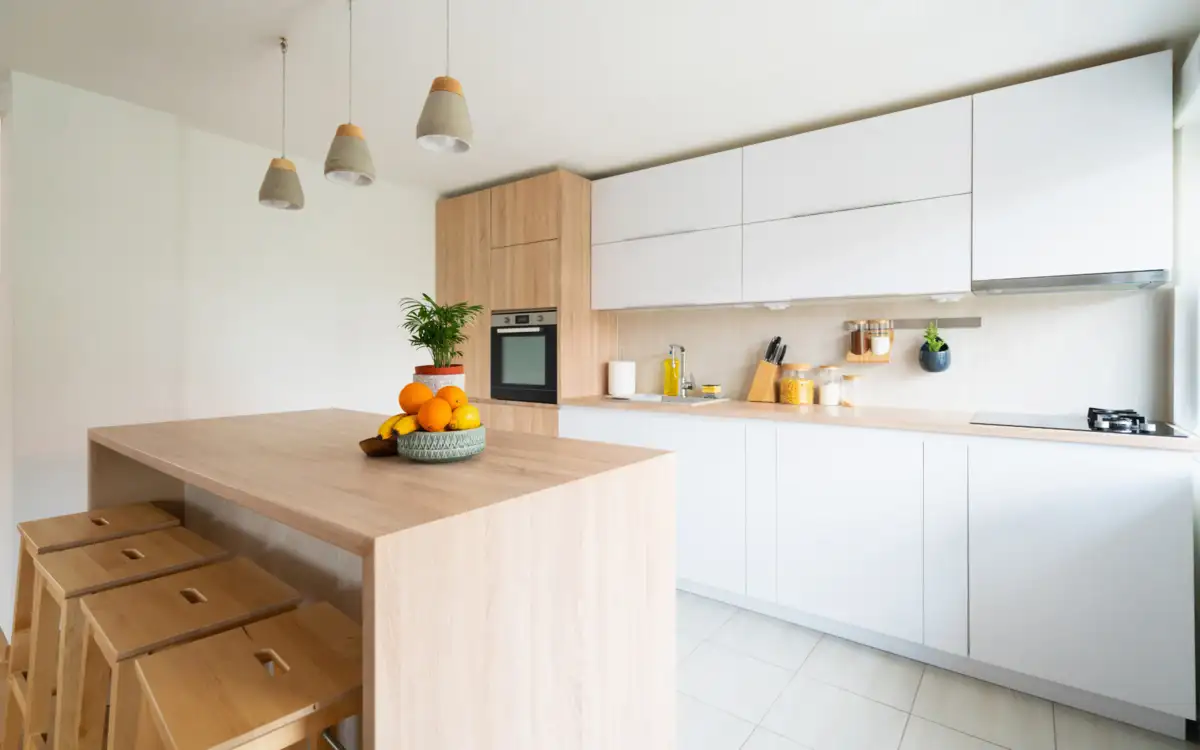 completed kitchen remodeling process after a long remodeling delays