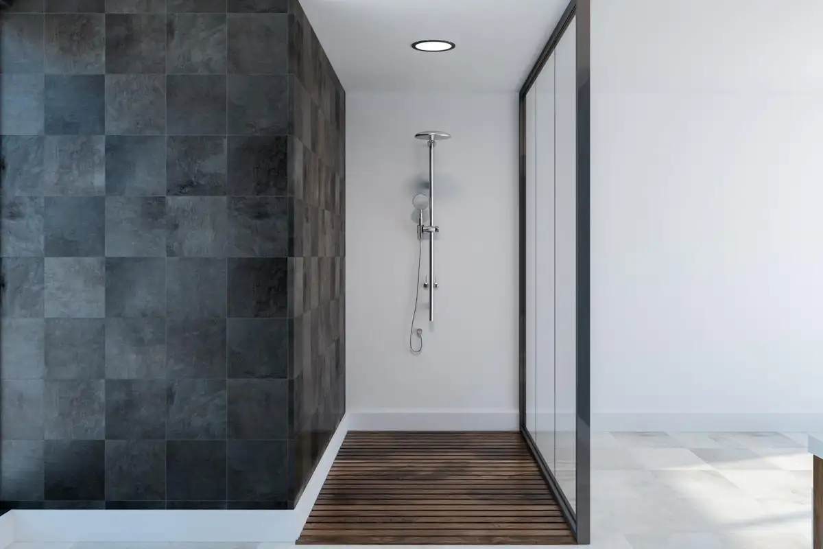 22 Stylish Walk-In Shower Ideas in 2025 13 walk in shower designed with half wall
