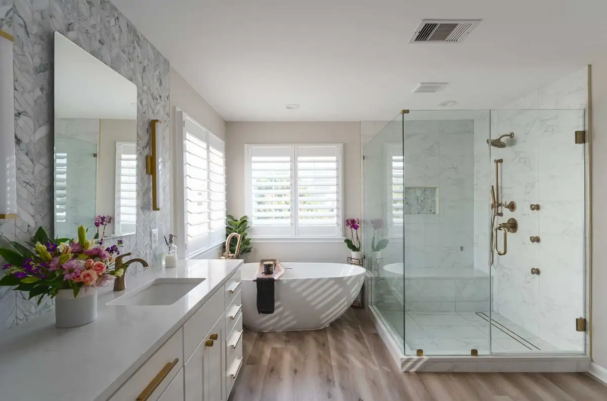bathroom remodel project in Ashburn VA