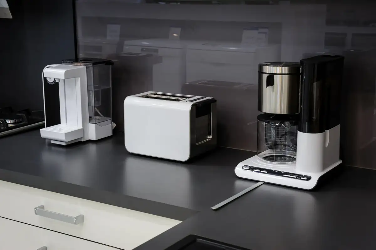kitchen devices on countertops