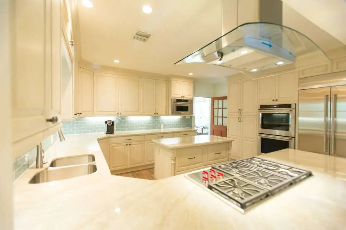white tones used in kitchen to make it larger