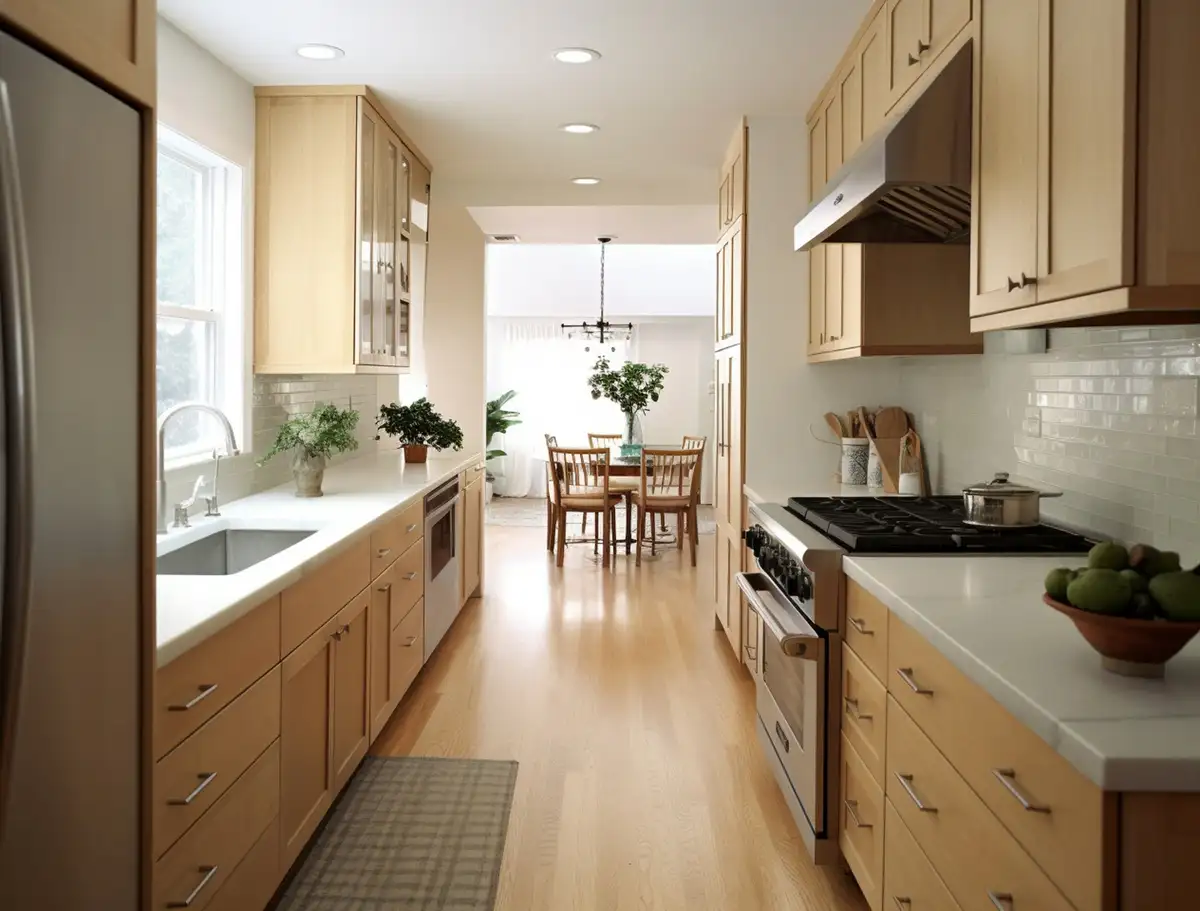 kitchen oak cabinets are renovated