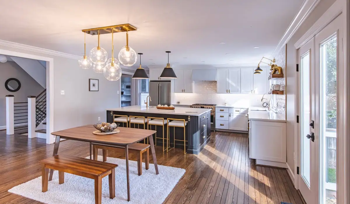 large stylish kitchen