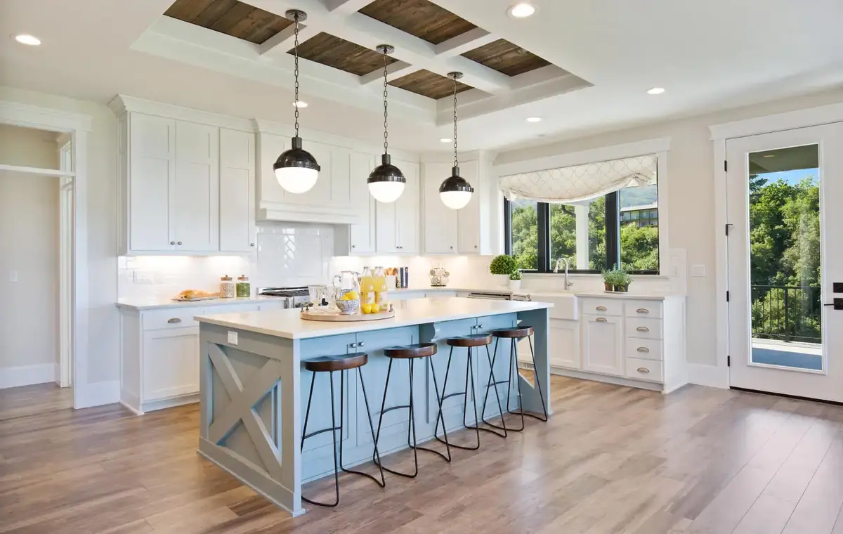 Laminated Parquet kitchen floor