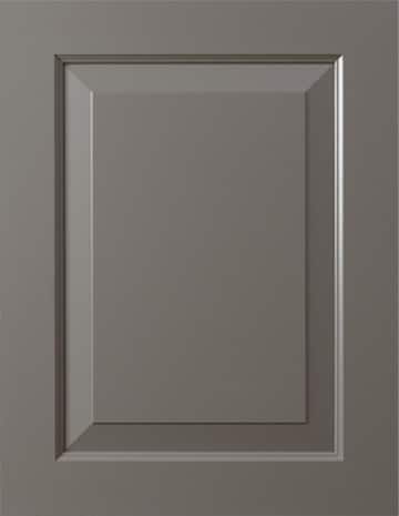 Fairfax Kitchen Cabinets 36 Gray Chesapeake inset cabinet door with a sophisticated raised center panel design.
