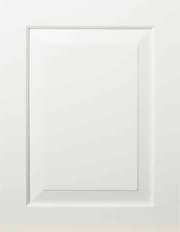 Fairfax Kitchen Cabinets 40 White Sierra cabinet door with a classic raised center panel and standard overlay design.