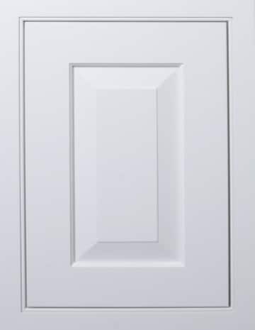 Fairfax Kitchen Cabinets 41 White Sierra Inset cabinet door with a raised center panel and clean inset frame.