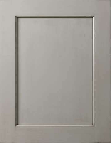 Fairfax Kitchen Cabinets 42 Light gray Galaxy Horizon shaker-style cabinet door with a clean recessed panel.