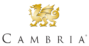 Fairfax Kitchen Cabinets 80 Cambria logo representing a premium quartz surface brand partner available at USA Cabinet Store locations.
