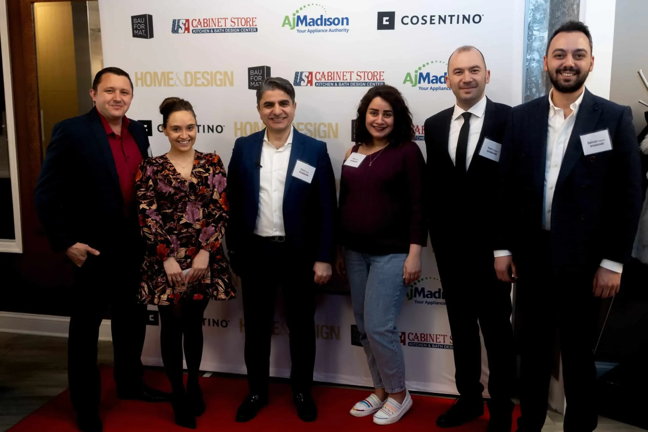 Best Kitchen and Bathroom Remodeling Contractors - USA Cabinet Store 3 USA Cabinet Store team members posing at a Fairfax Home & Design event.