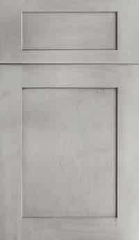 Fairfax Kitchen Cabinets 12 Medium gray Galaxy Horizon shaker cabinet door and matching 5-piece drawer front.