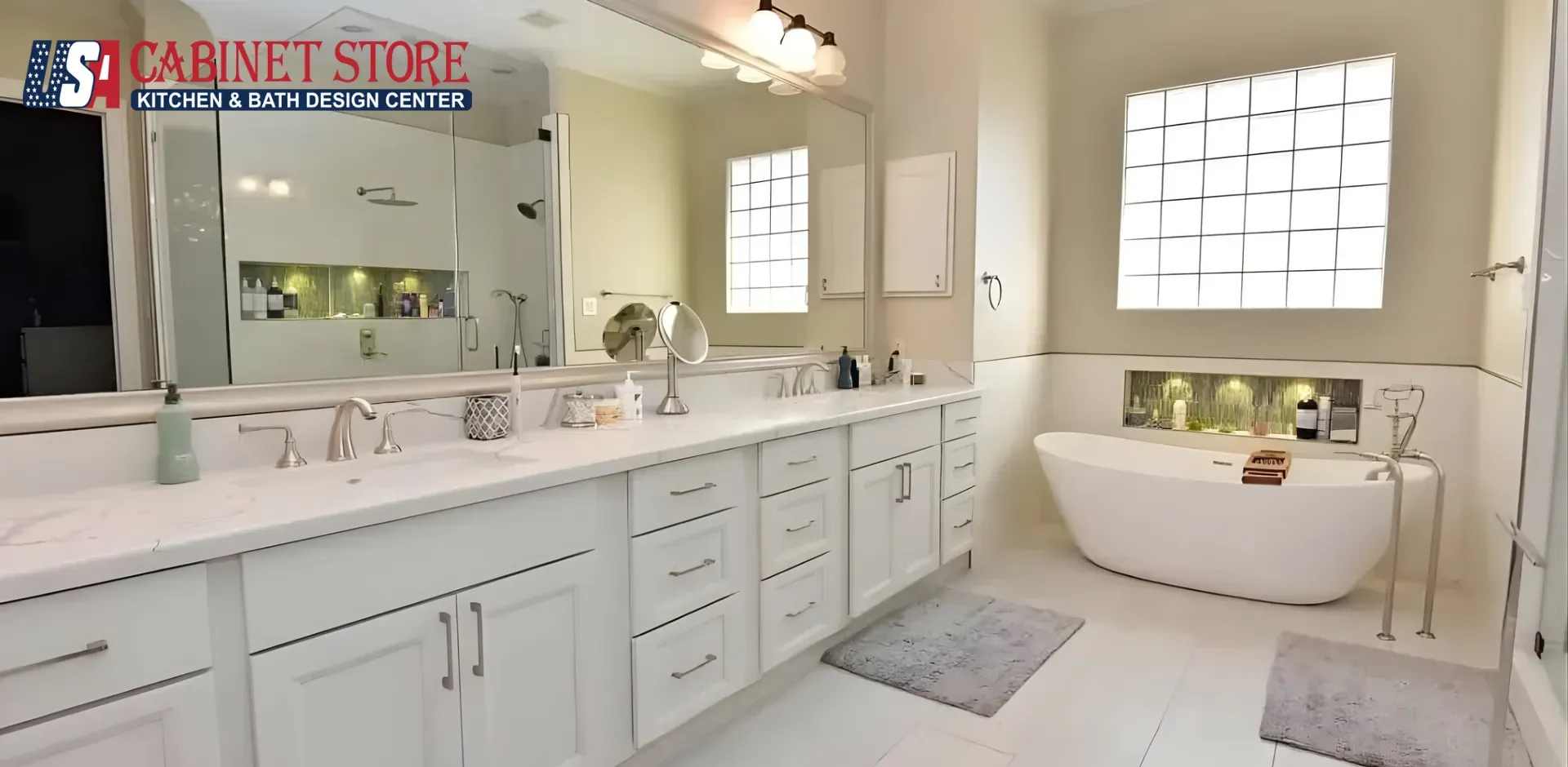 Northern Virginia Remodeling Cost Calculator: Your Complete 2026 Budget Planning Guide 9 Northern Virginia master bathroom with extended double vanity