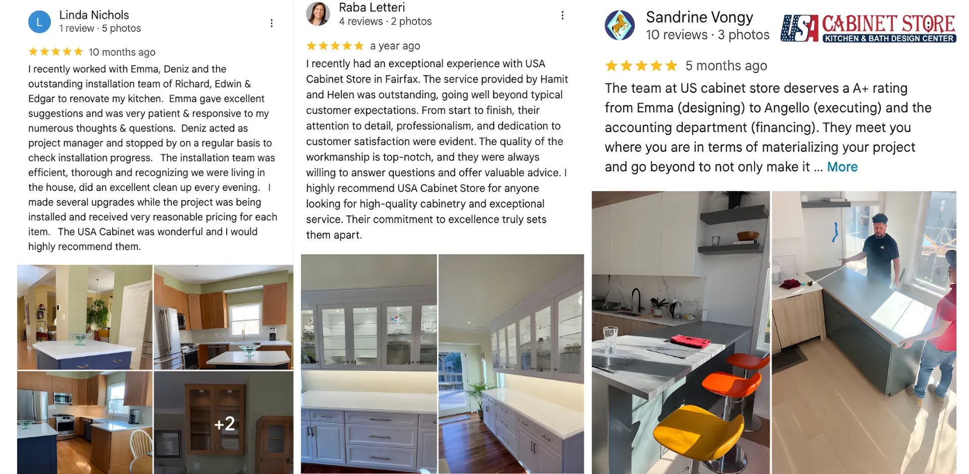 Northern Virginia Remodeling Cost Calculator: Your Complete 2026 Budget Planning Guide 14 USA Cabinet Store 5-star customer reviews for Northern Virginia kitchen and bathroom remodels