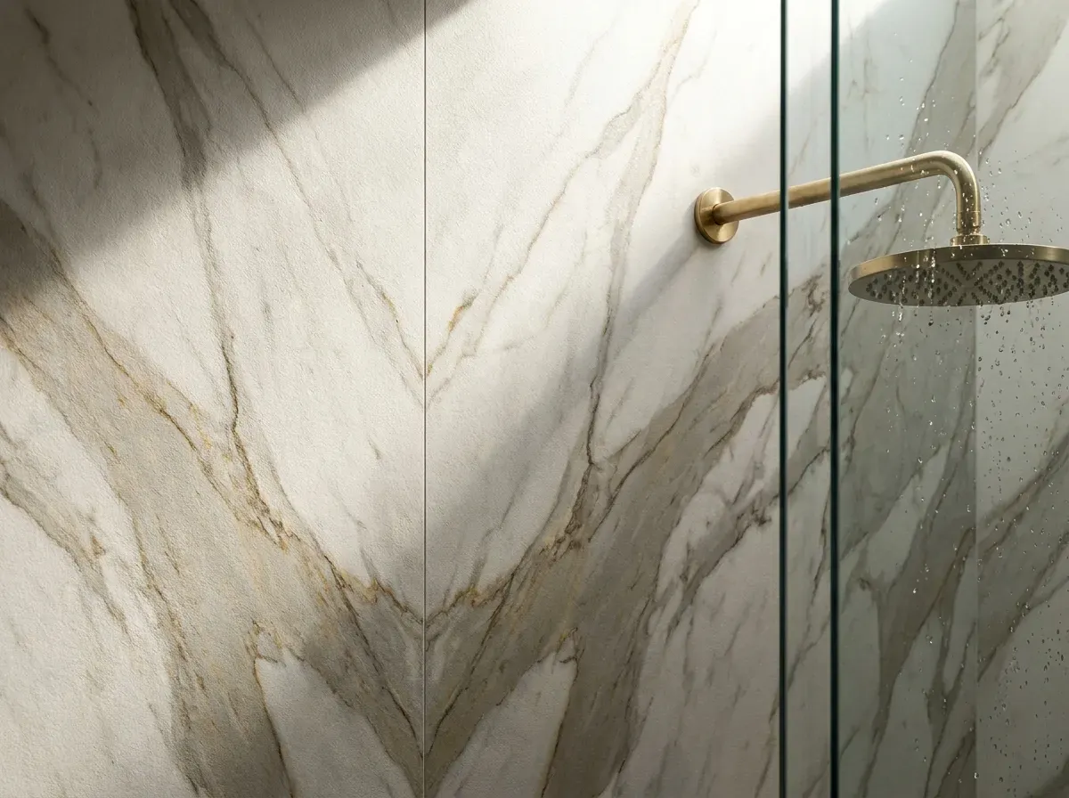 Walk-In Shower Installation in Orlando: Pros, Costs, and 2026 Ideas 20 walk-in-shower-orlando-large-format-porcelain-slab-no-grout-hard-water-resistant-usa-cabinet-store